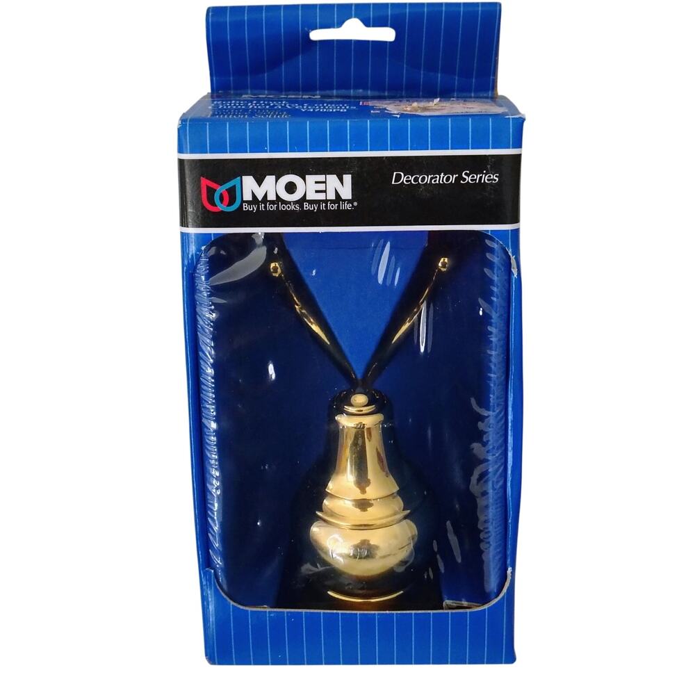 Moen Decorator Robe Hook Solid Brass Y4703PB Vintage 2000 New Old Stock Gold